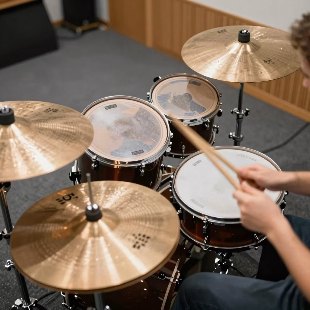 Batteur jouant ses premiers rythmes - Grooves essentiels pour débutants